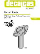 1/12 DZUS QUICK RELEASE FASTENER TYPE 1 - 3D- DECALCAS- DCL-PAR097