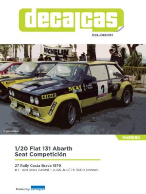 DECAL 1/24 FIAT 131 ABARTH COSTA BRAVA 1979 - DECALCAS - DCL-DEC051