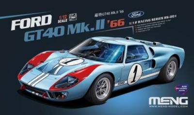 1/12 Maquette FORD GT40 MKII LE MANS 1966 PRE COLORED - MENG RS-001
