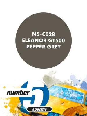 PEINTURE POUR AEROGRAPHE MUSTANG GT500 PEPER GREY ELEANOR - NUMBER FIVE- N5-C028