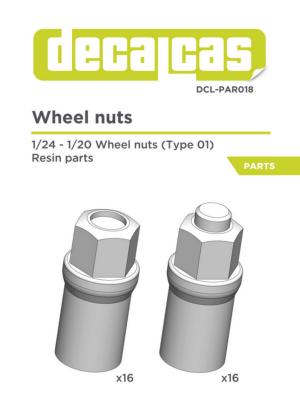 1/24 -1/20 WHEEL NUTS - DECALCAS - DCL-PAR018