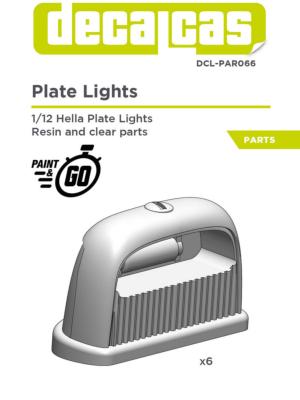 1/12 HELLA PLATE LIGHTS- DECALCAS - DCL-PAR066