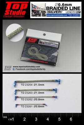 TD23204 - 1.5mm BRAIDED LINE (SILVER)