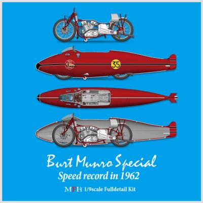 1/9 KIT burt munro special speed record 1962 - model factory hiro MFH K734